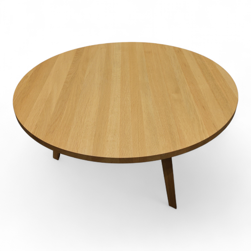 Loungebord heltre Ø=100cm, høyde