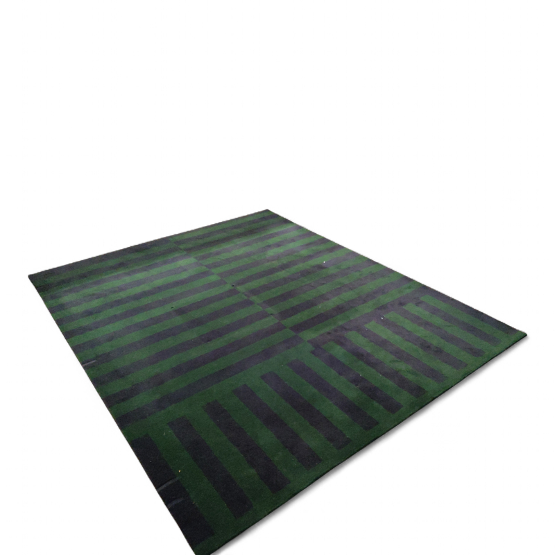 Stripe 300x250cm Grønn/mørk blå,