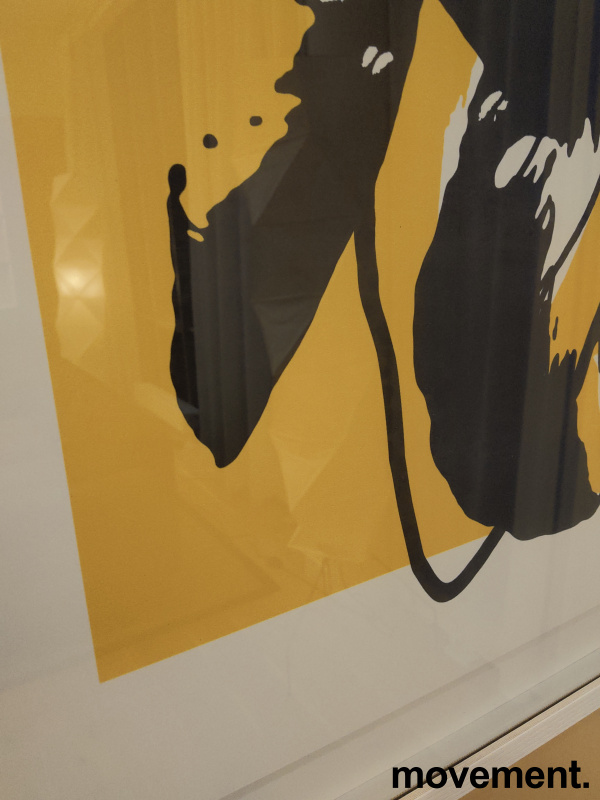 Bilde 103x131cm Gul sort hvit, Pent - 3 / 3