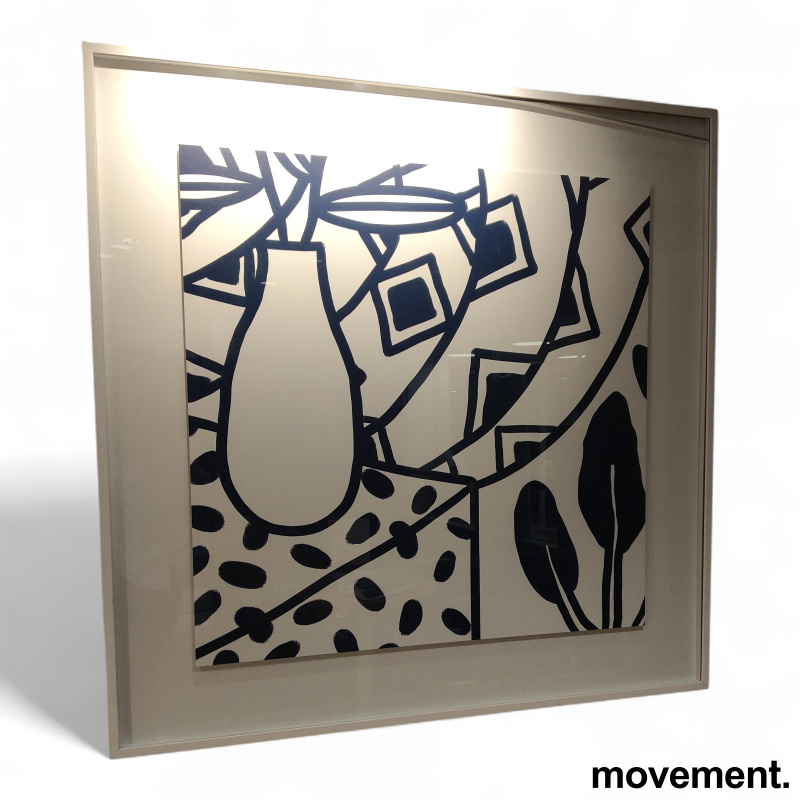 Bilde 133x133cm Mørk blå og hvit, - 1 / 3