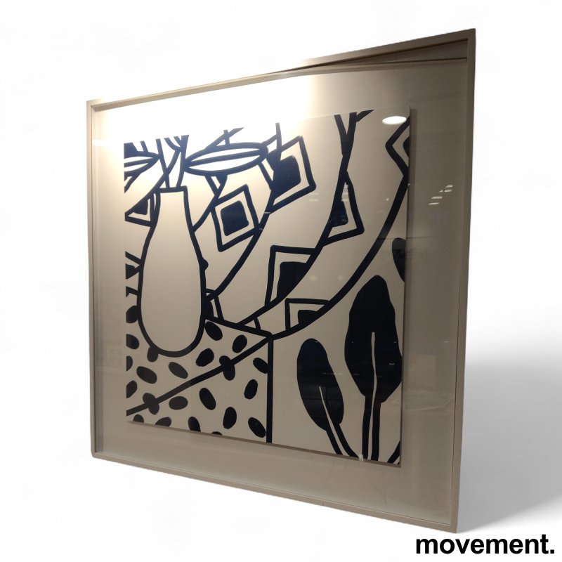 Bilde 133x133cm Mørk blå og hvit, - 2 / 3