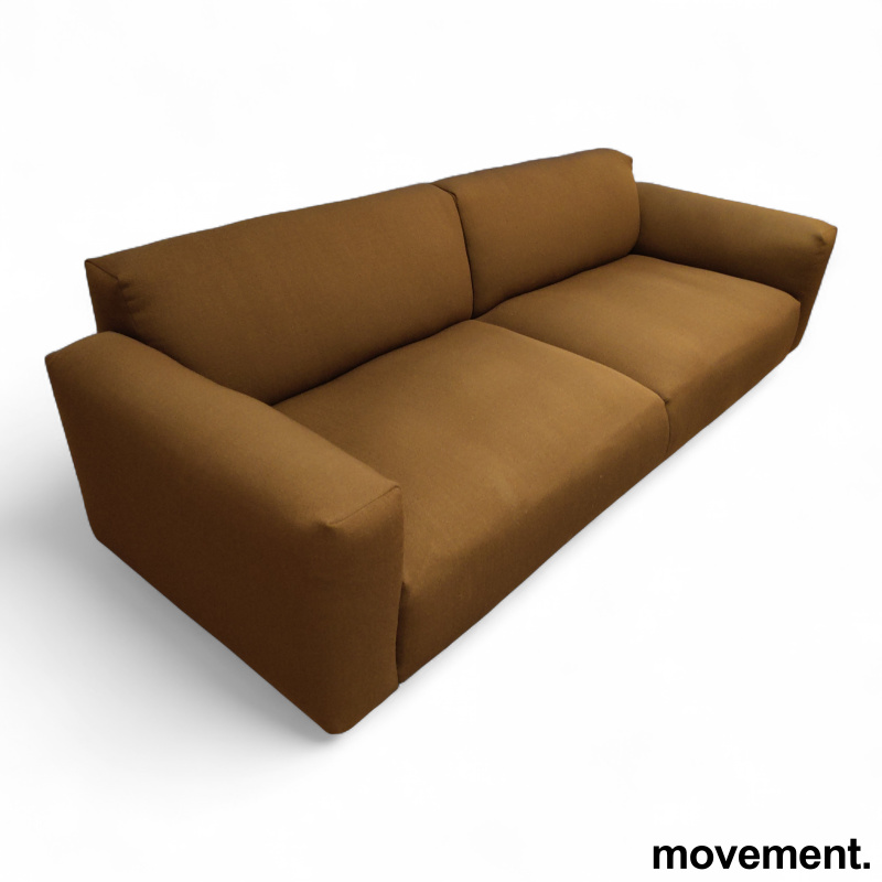 Koti 3-seter sofa Brunt stoff, ben - 1 / 2