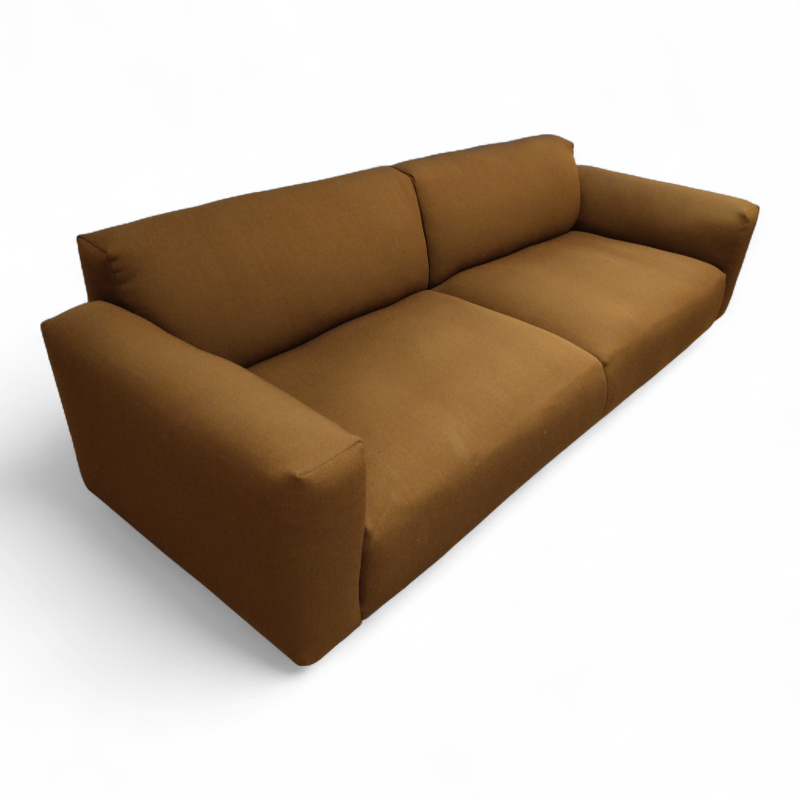 Koti 3-seter sofa Brunt stoff, ben