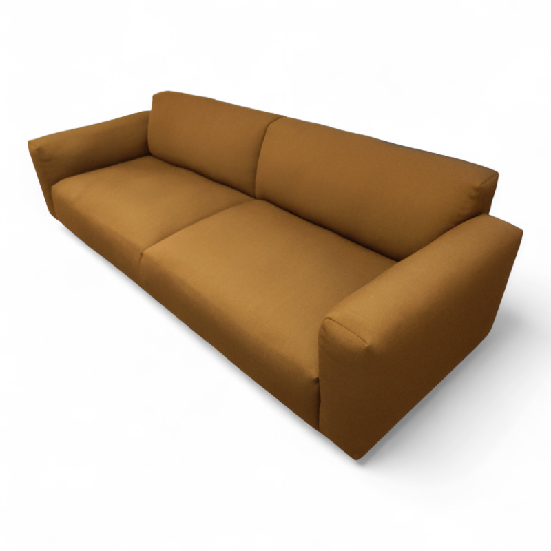 Koti 3-seter sofa Brunt stoff, ben