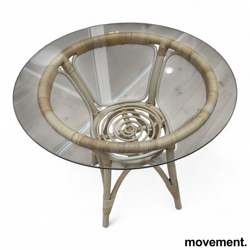 Tony Ø=60cm Rotting med glassplate, - 2 / 3