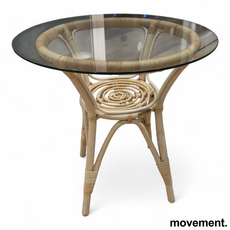 Tony Ø=60cm Rotting med glassplate, - 1 / 3