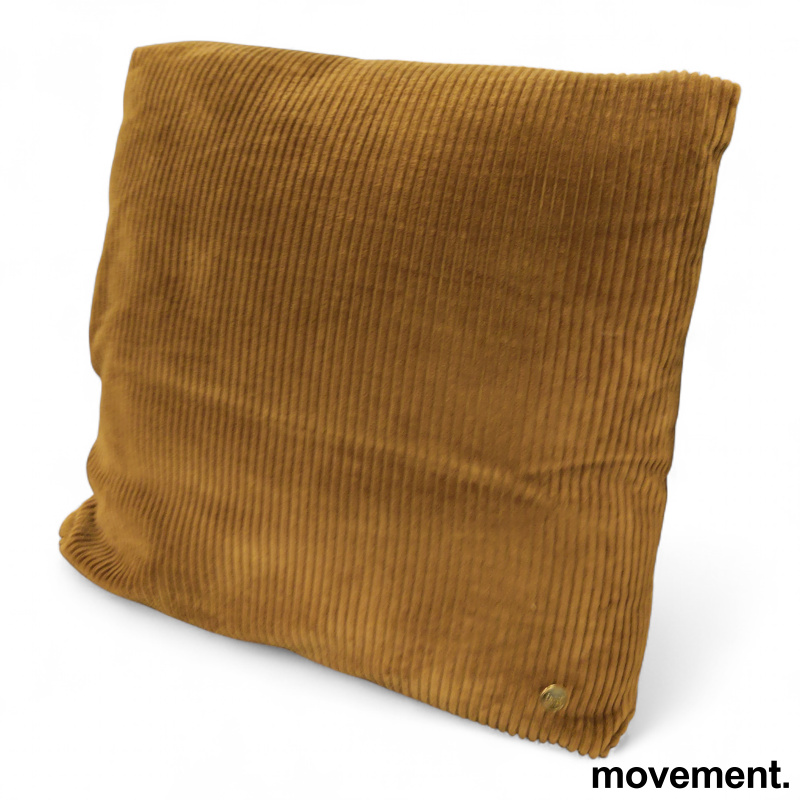 Solgt!Corduroy pute 45x45cm Mustard, Pent - 1 / 2