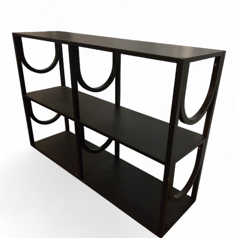 Arch high 118x78cm Sortlakkert eik,