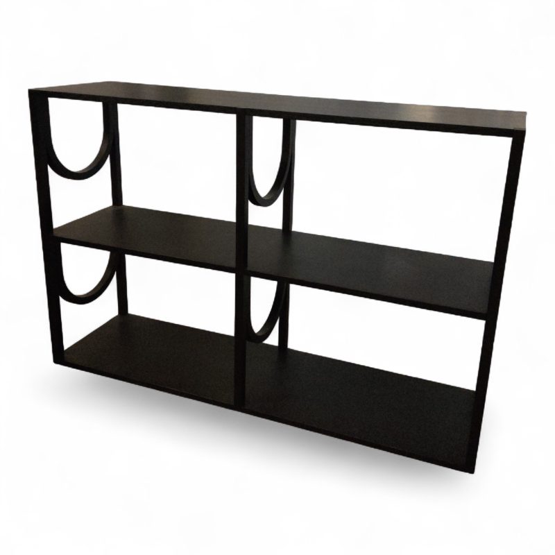 Arch high 118x78cm Sortlakkert eik,