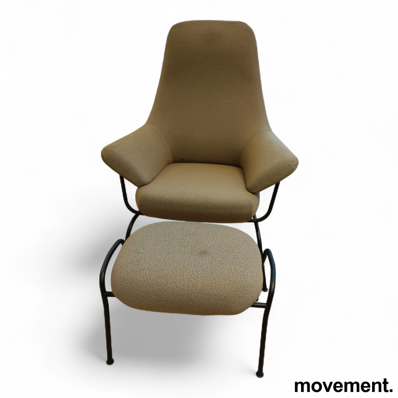 Hai lounge chair+Ottoman lys brunt - 1 / 4