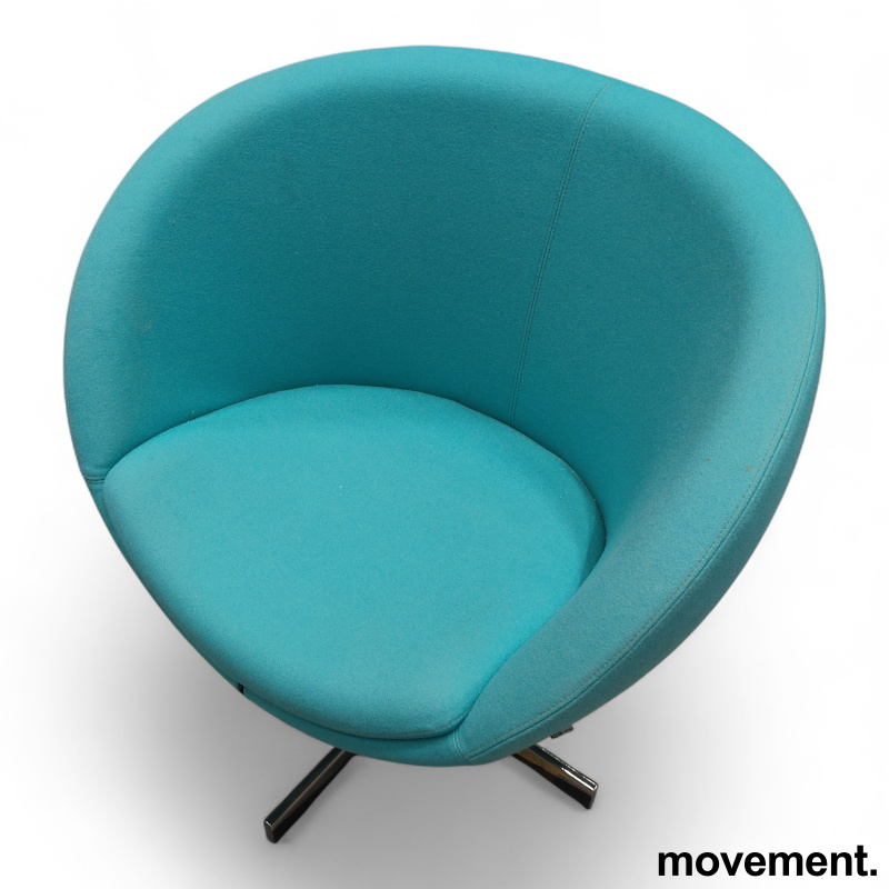 Planet Turkis stoff, ben i krom, - 2 / 3