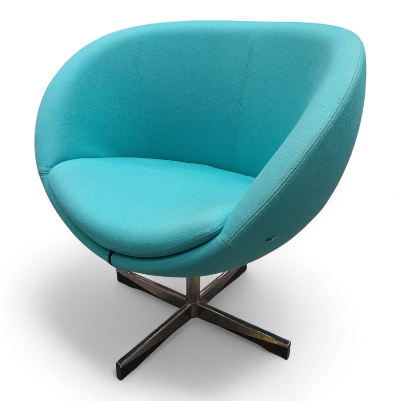 Planet Turkis stoff, ben i krom,