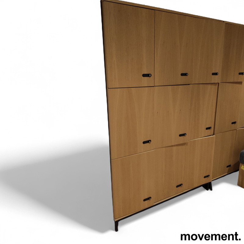 Lukeskap 120x45x192cm 9 luker Eik - 1 / 2