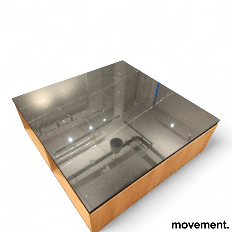 Loungebord med hylle, stenplate - 3 / 3