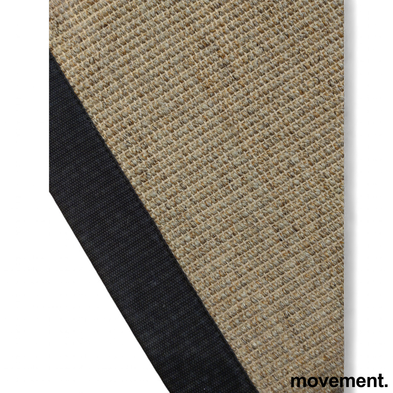 Sisal  med sort kant 420x430cm Col - 2 / 2