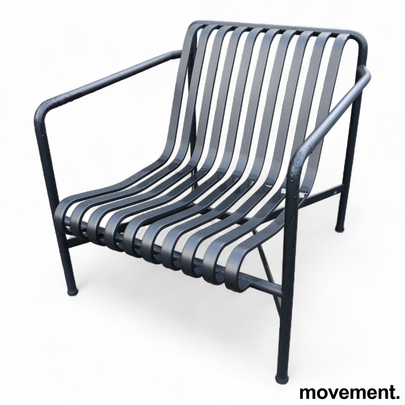 Palissade loungestol Sort, Pent - 1 / 2