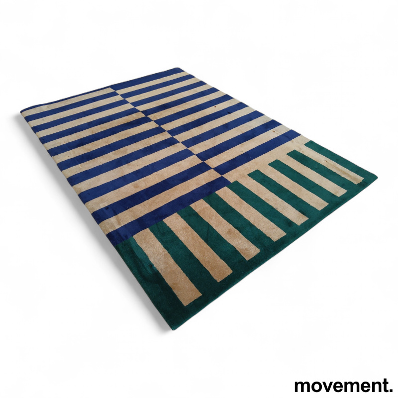 Stripe 235x170cm Grønt, blått og - 2 / 2
