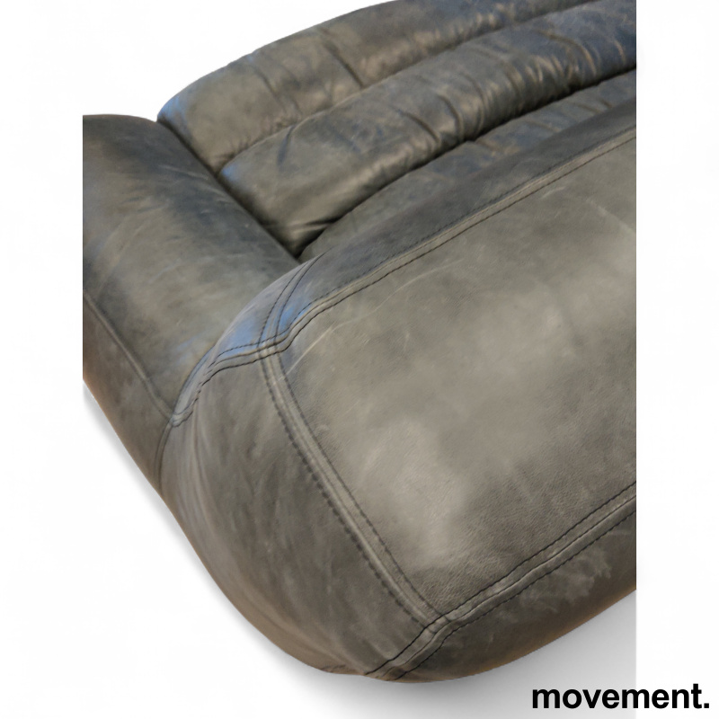 Bendum sofa 2-seter Grågrønt skinn, - 4 / 4