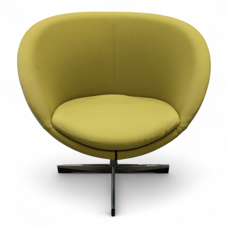 Planet Limegrønt stoff, ben i krom,