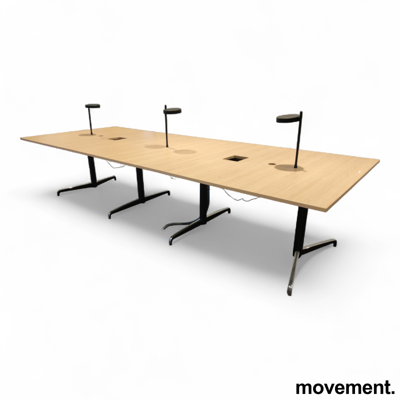 Genese møtebord 360x140cm, 3 lamper - 2 / 3