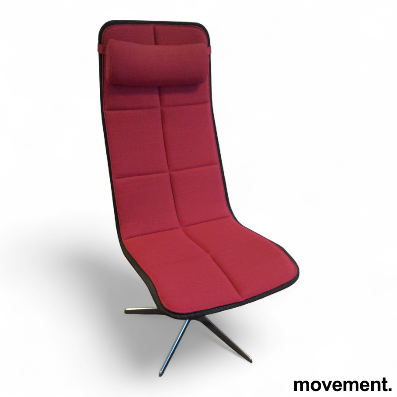 Kite loungestol Rosa stoff, sort - 1 / 2