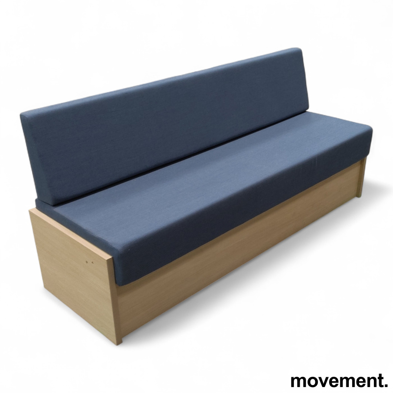 Plassbygd sofa 190x60cm Blått stoff - 2 / 2