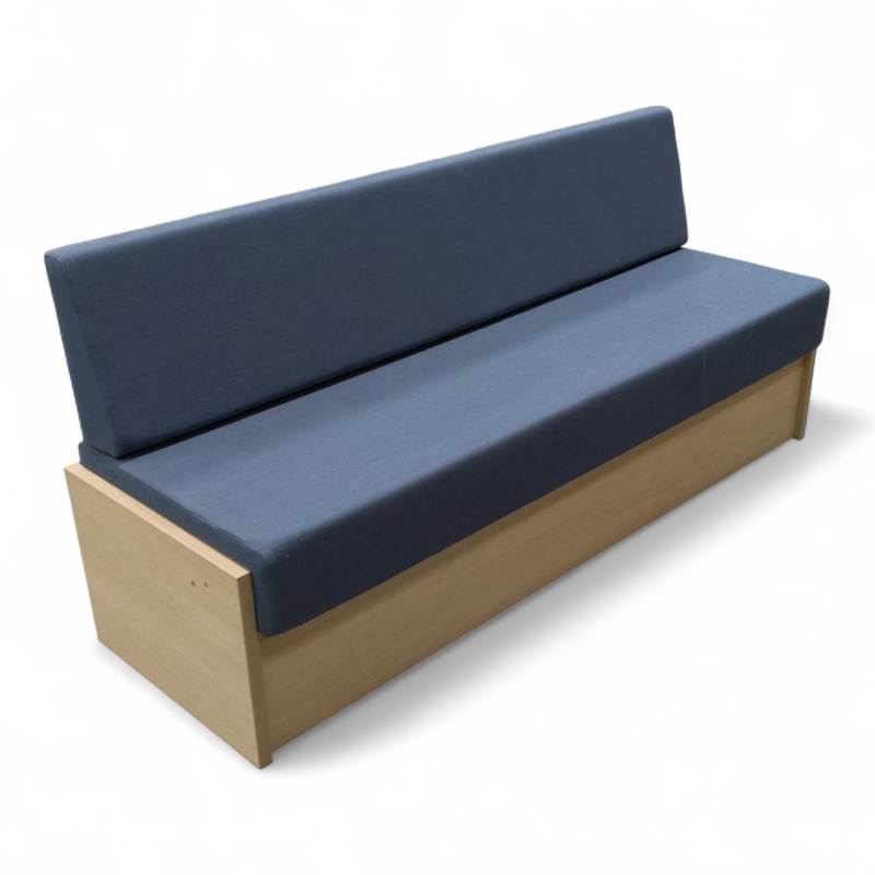 Plassbygd sofa 190x60cm Blått stoff