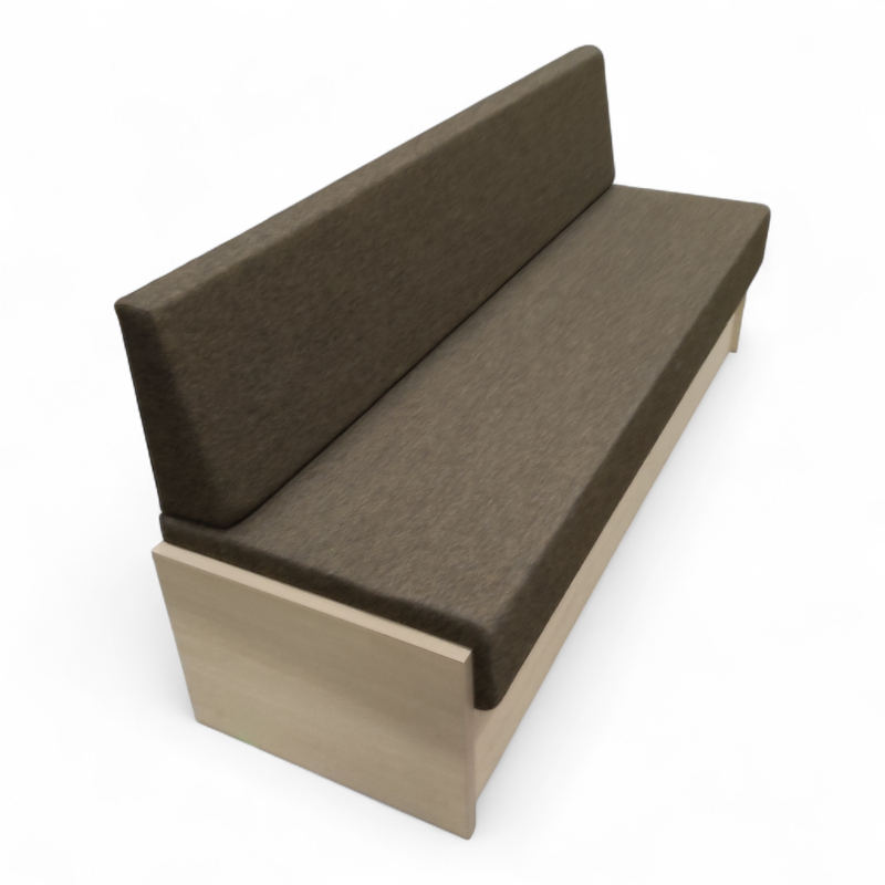 Plassbygd sofa 190x60cm Brunt stoff