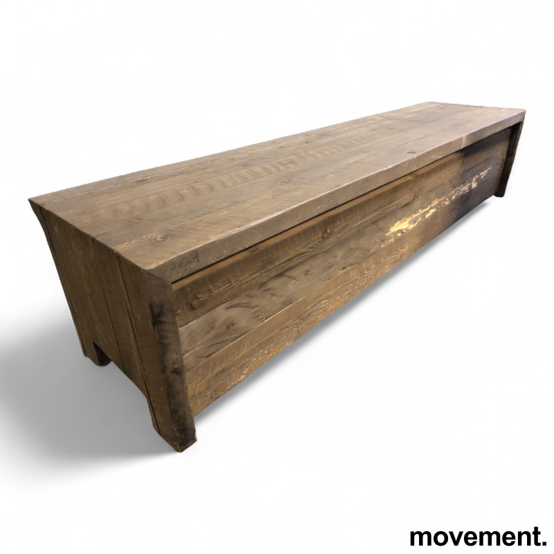 Benk 220x53cm heltre Mørk brun, - 4 / 4