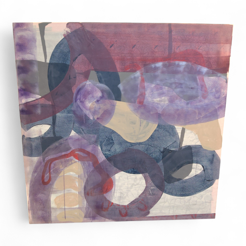 Bilde på lærret 110x110cm Lilla