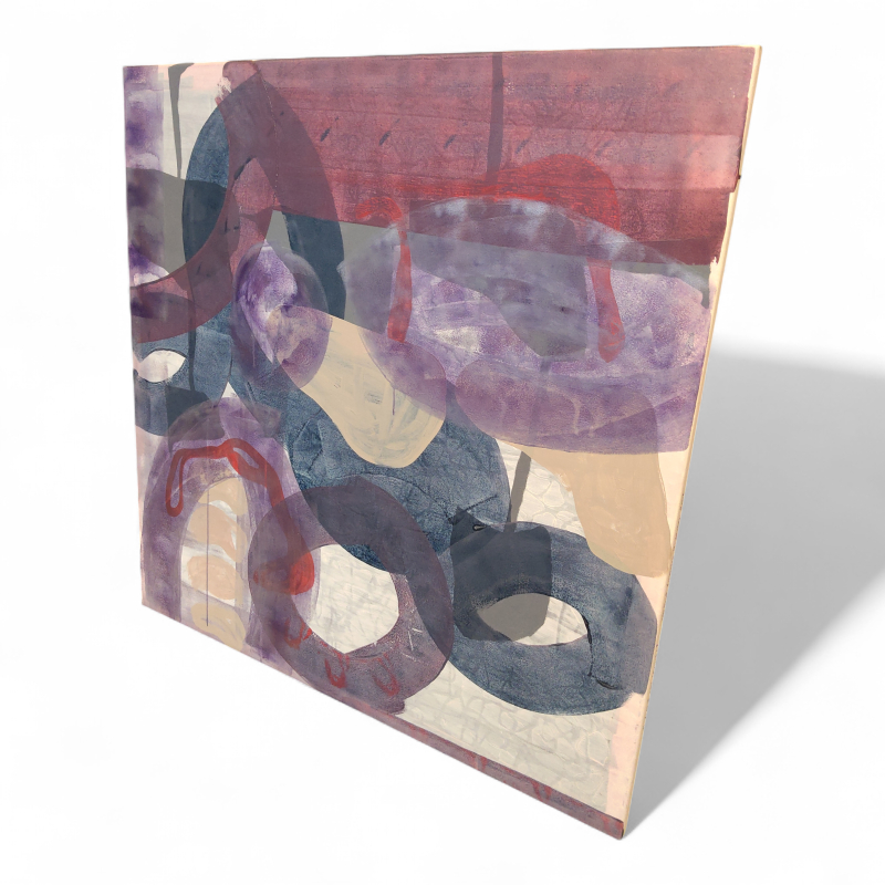 Bilde på lærret 110x110cm Lilla