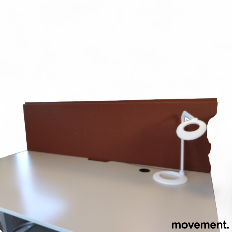 Vx bordskjerm 180x60cm Rustfarget - 3 / 3