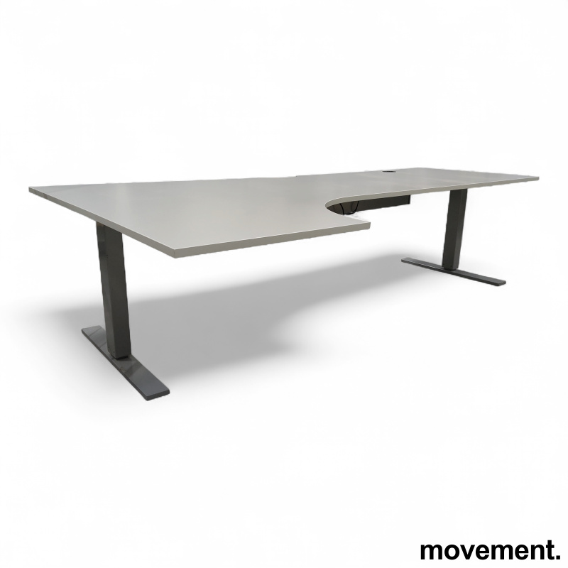 Vx hjørnebord 240x120cm Lys grå - 2 / 3