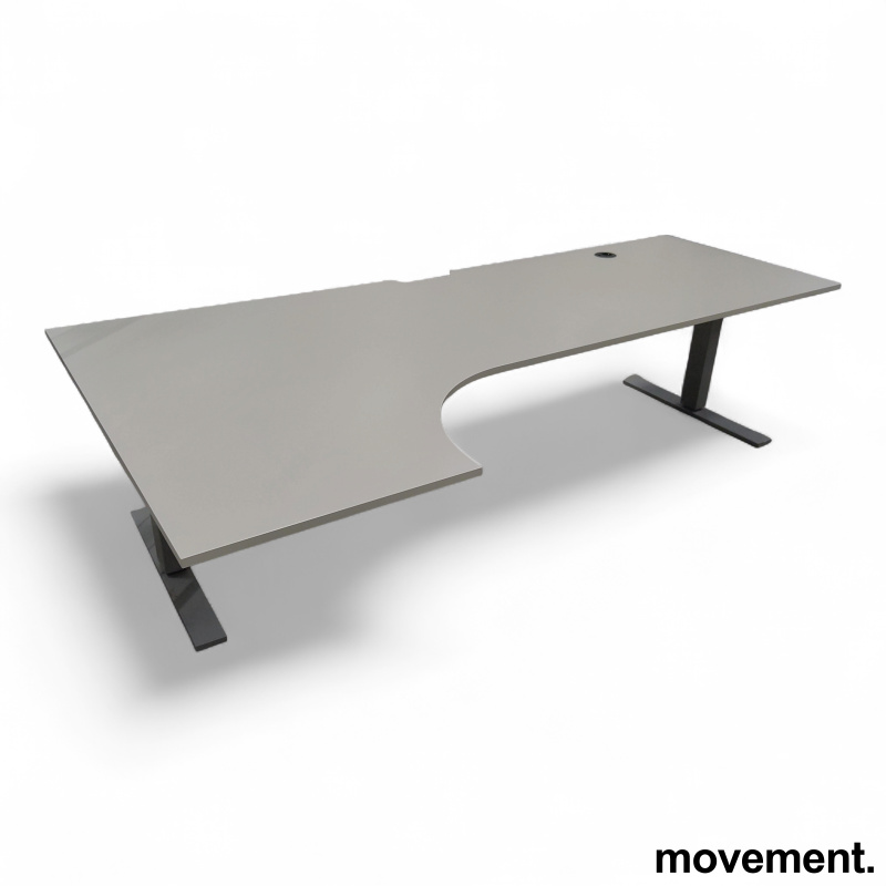 Vx hjørnebord 240x120cm Lys grå - 1 / 3
