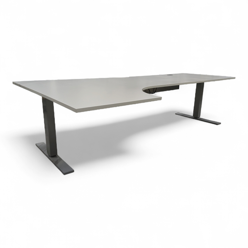 Vx hjørnebord 240x120cm Lys grå