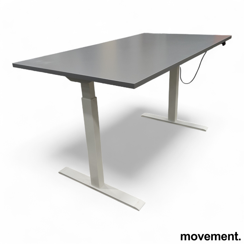 Rudolf 140x80cm Grå plate, hvitt - 1 / 2