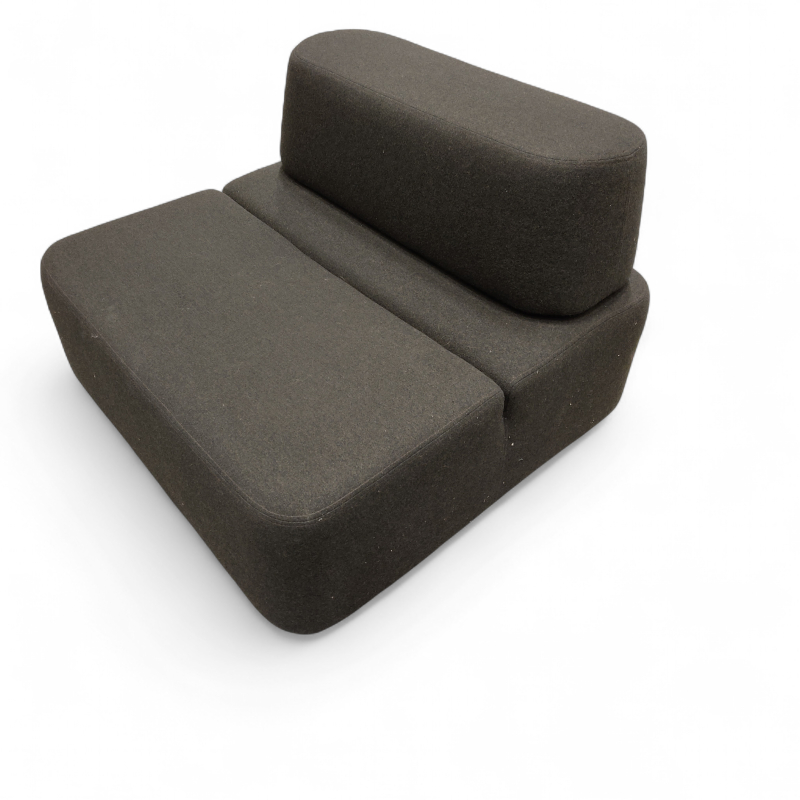 Movie lenestol Brunt stoff, Pent