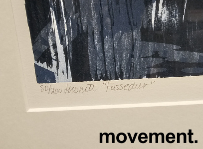 Tresnitt 74x90cm  Flerfarget, Pent