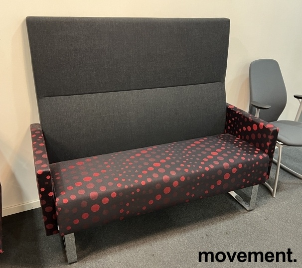 Monolite 2-seter høy rygg Mørk