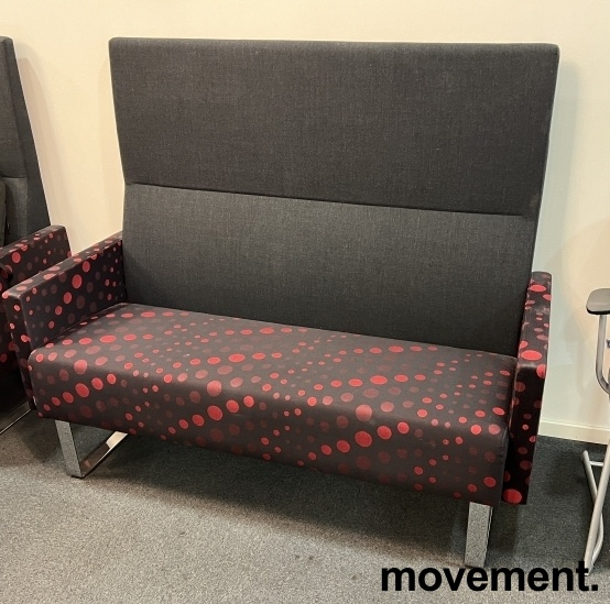 Monolite 2-seter høy rygg Mørk