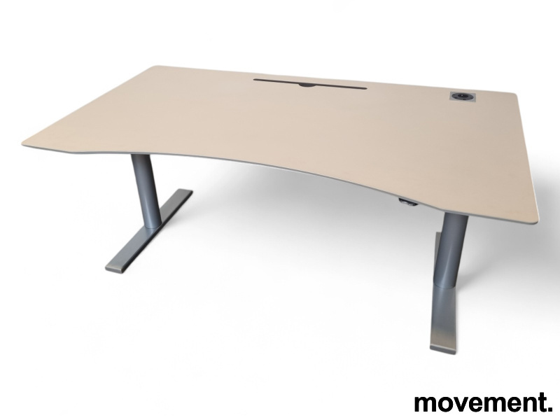 Skrivebord med magebue 160x90cm - 1 / 5