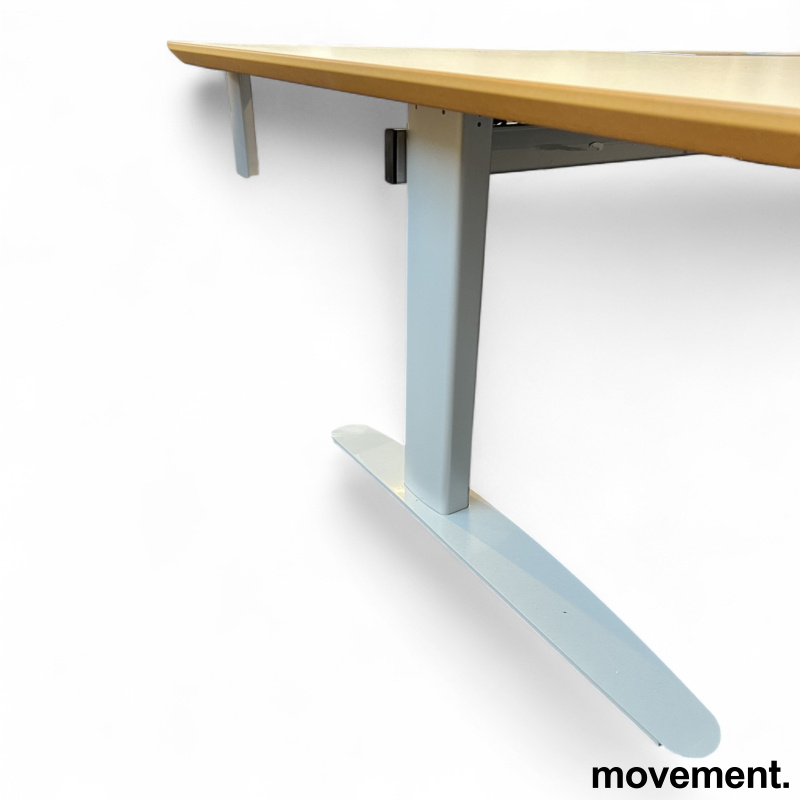 Hevsenk skrivebord 180x100cm Hvit - 4 / 4