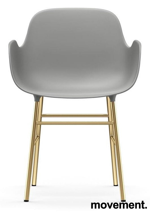 Form Armchair metal Grå plast, ben - 2 / 5