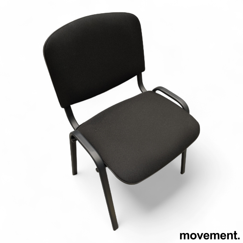 Nelson Sort stoff, ben i sort , - 2 / 3