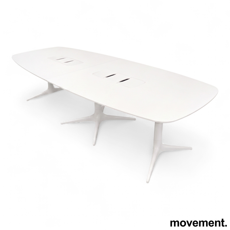 Hidetech møtebord 280x110cm Hvit