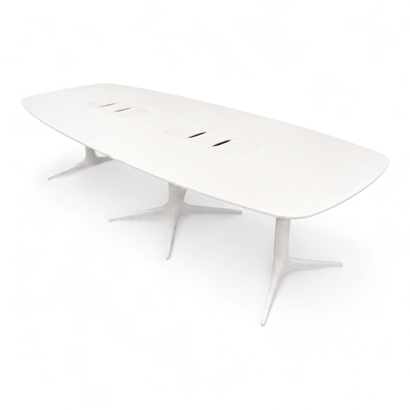 Hidetech møtebord 280x110cm Hvit