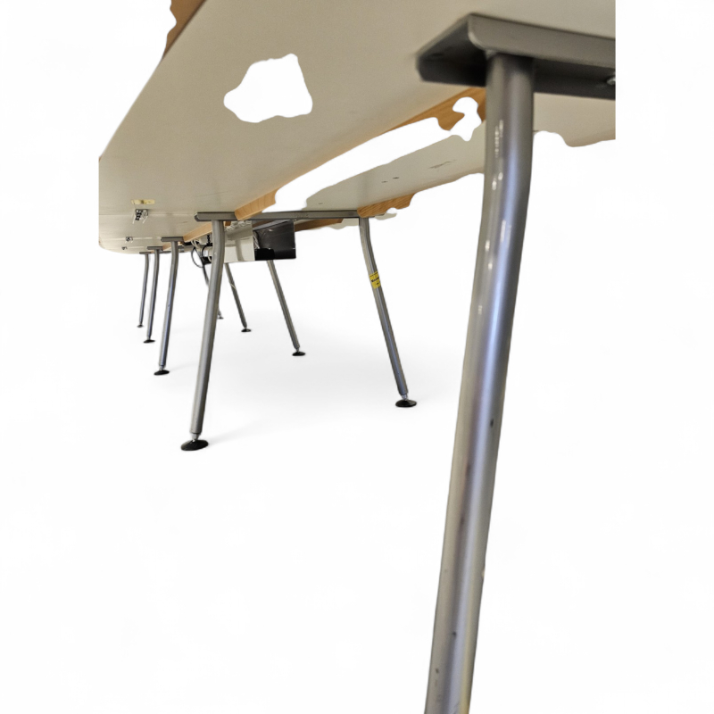 Disc 570x120cm Hvit krom, Pent