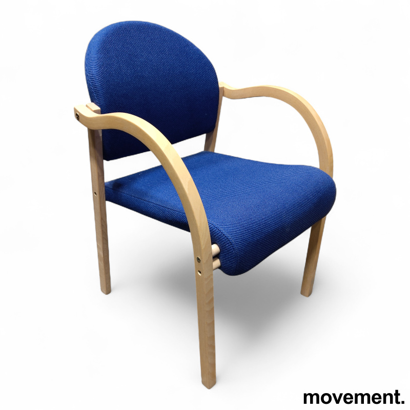 Contract buet rygg Blått stoff (GU - 1 / 2