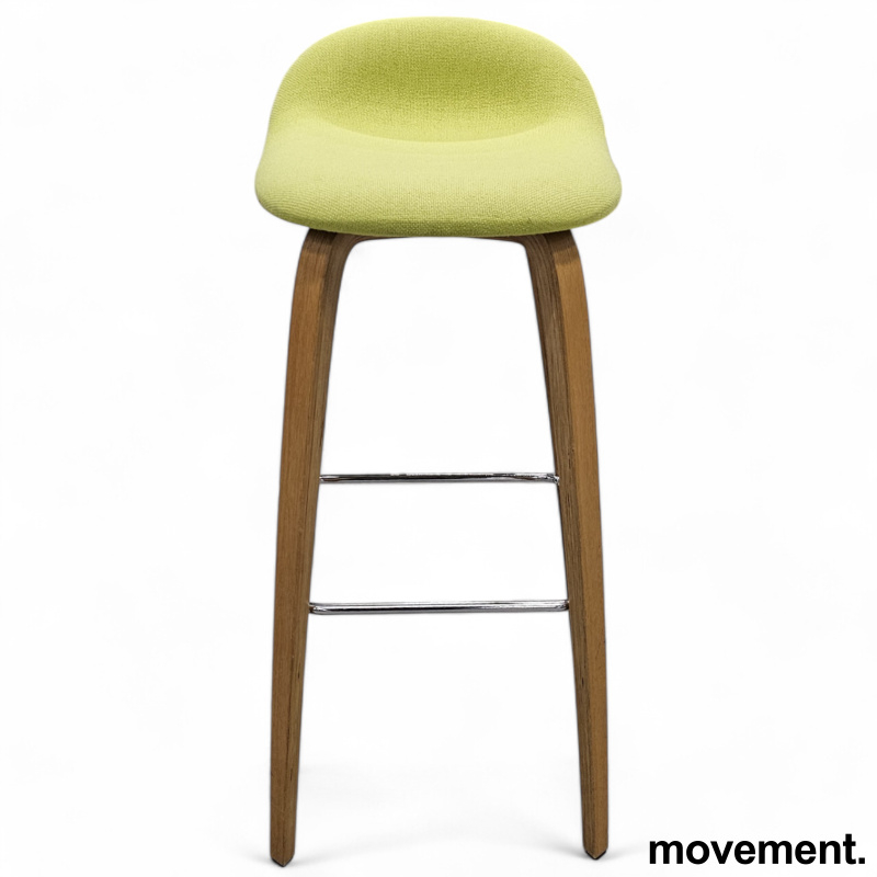 3D bar stool fullpolstret, høy, ben