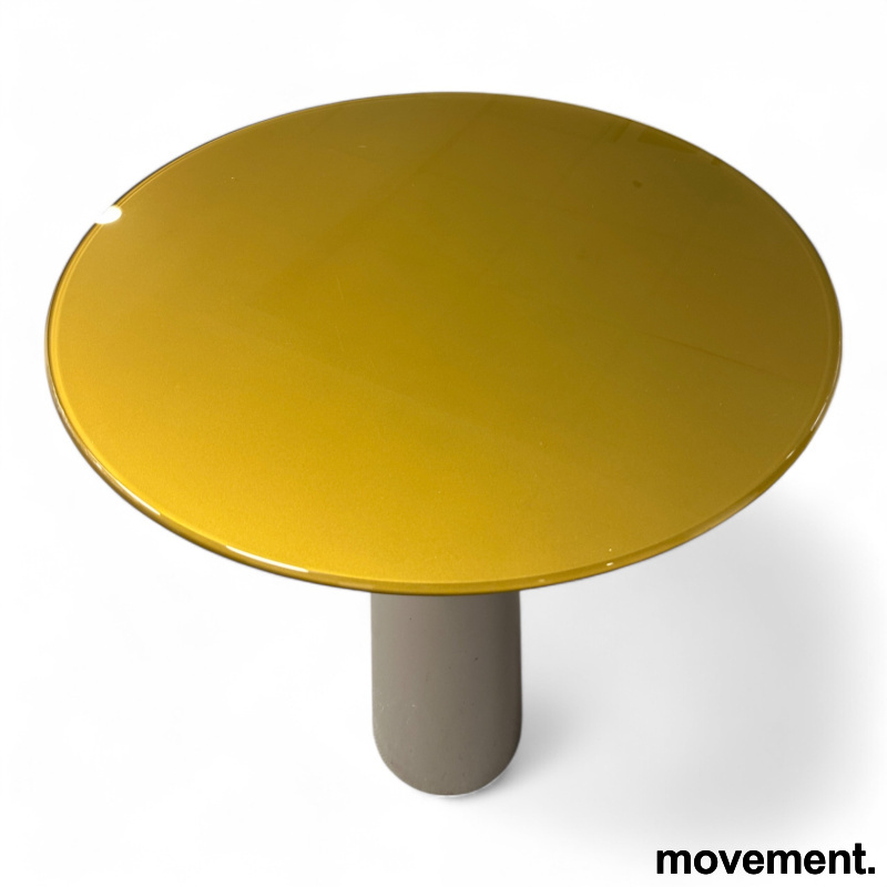 Totem barbord Ø80 Gul glassplate - 2 / 2